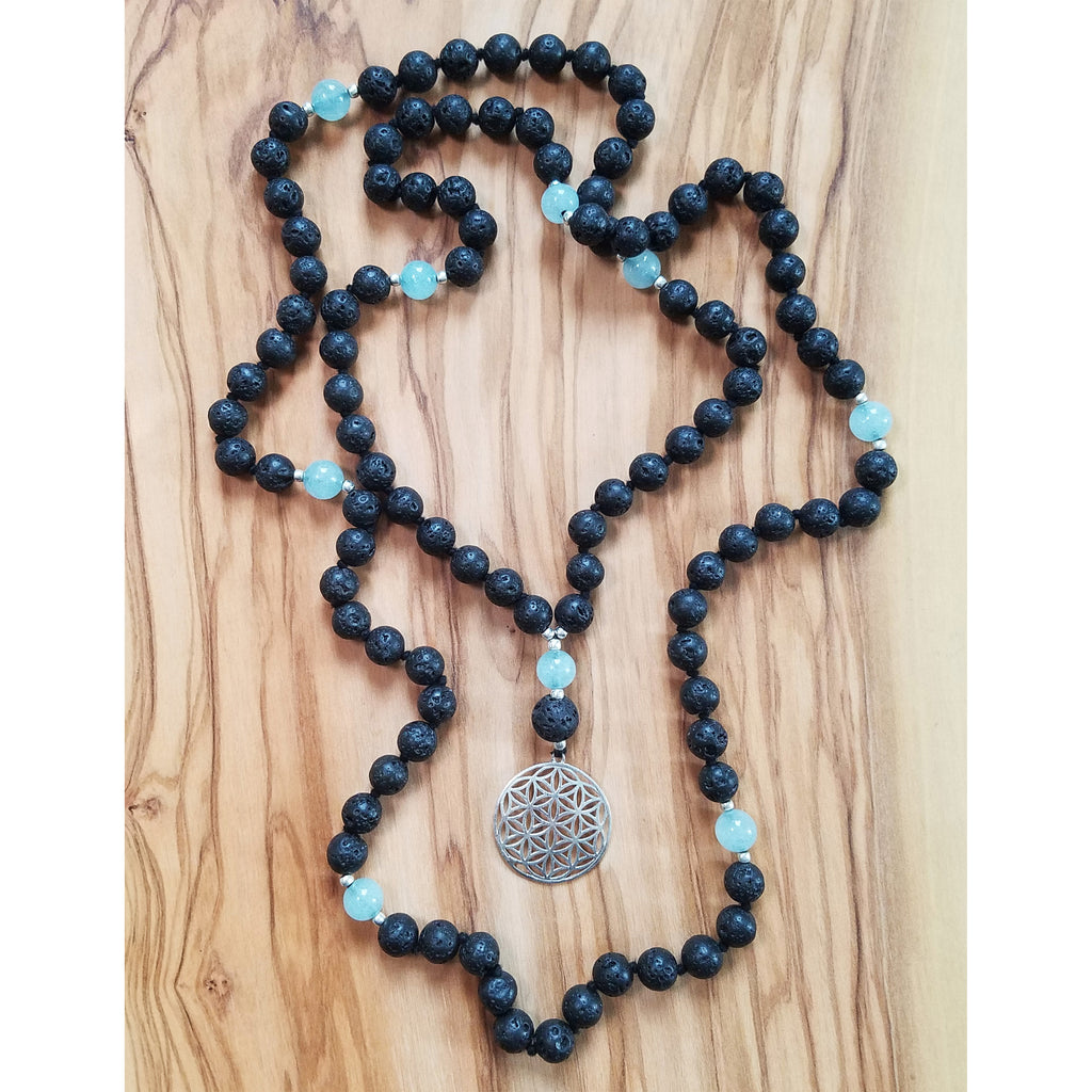 Lava Stone & Aquamarine