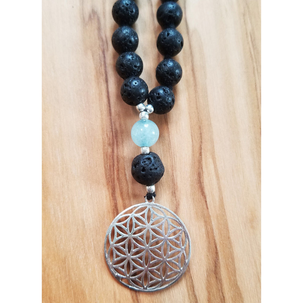 Lava Stone & Aquamarine