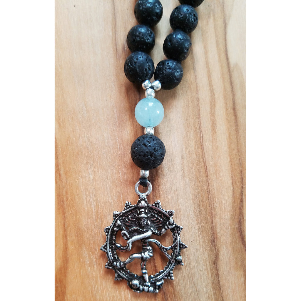 Lava Stone & Aquamarine