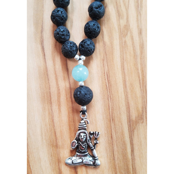 Lava Stone & Aquamarine