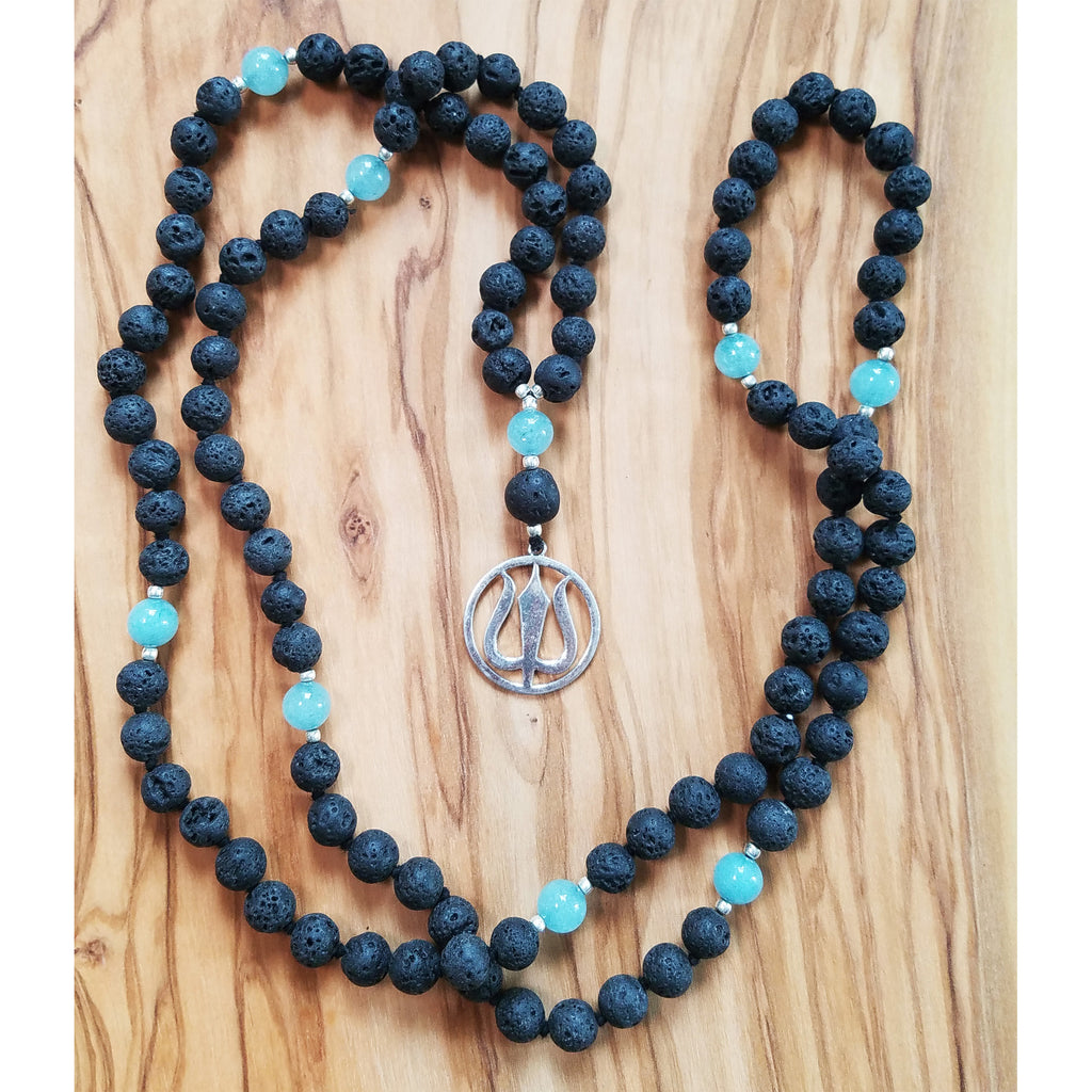 Lava Stone & Aquamarine