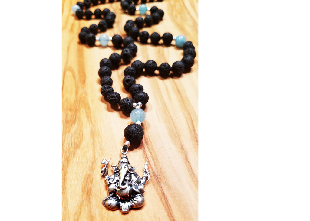 Lava Stone & Aquamarine