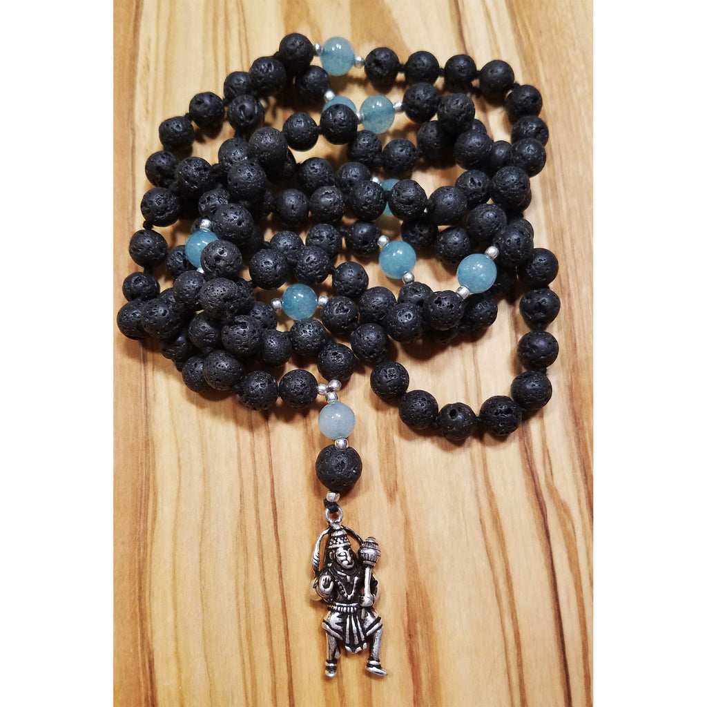 Lava Stone & Aquamarine