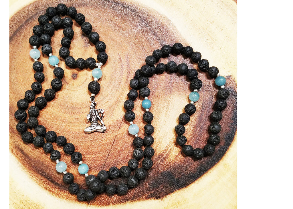 Lava Stone & Aquamarine